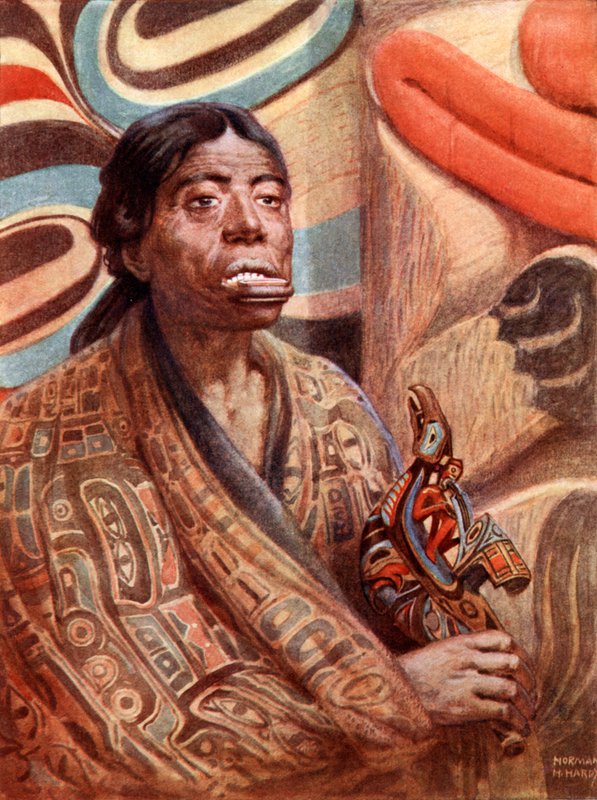 A Haida Woman of Queen Charlotte Island (North-West America) by Norman Hardy