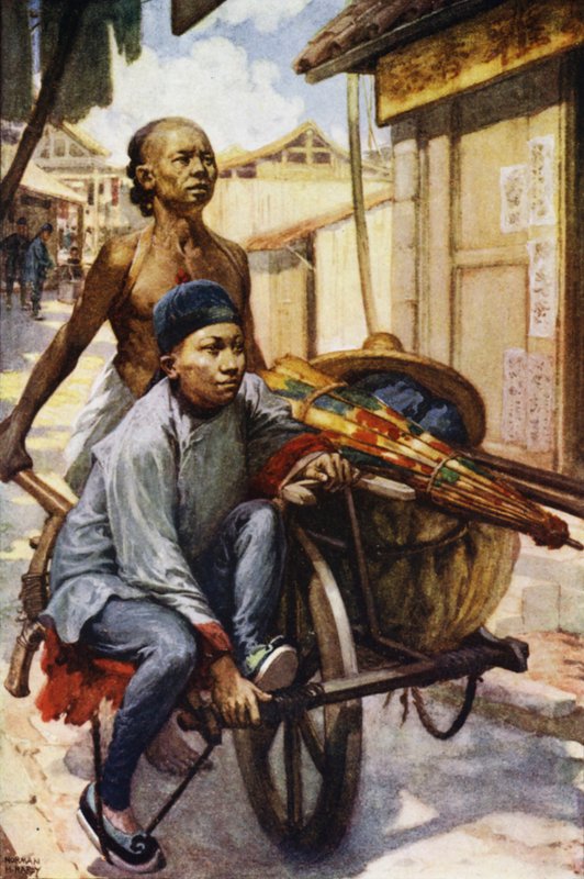China: A wheelbarrow by Norman Hardy
