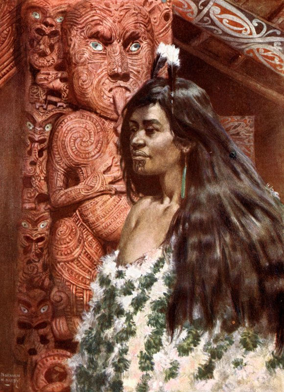 Maori Girl: New Zealand by Norman Hardy