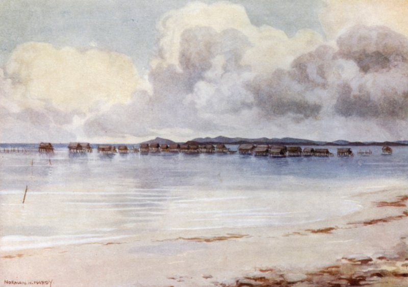 Marine Village, Tupusuli, British New Guinea by Norman Hardy