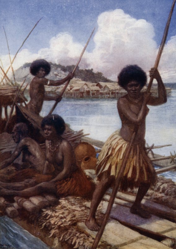 Off to Market, British New Guinea by Norman Hardy