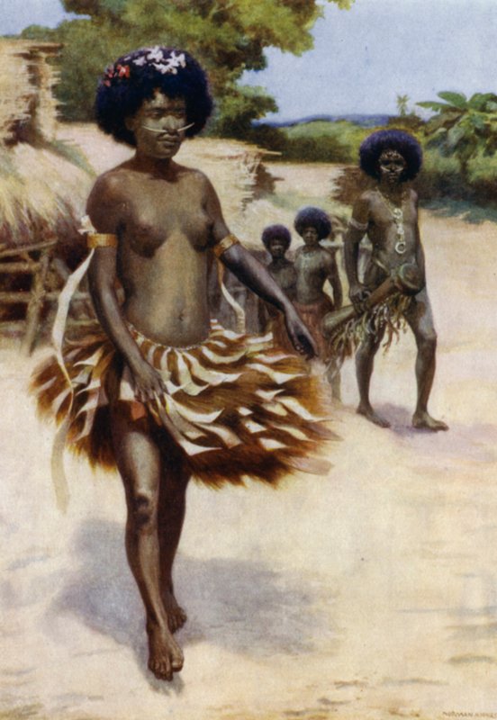 Off to the Dubu Dance, British New Guinea by Norman Hardy
