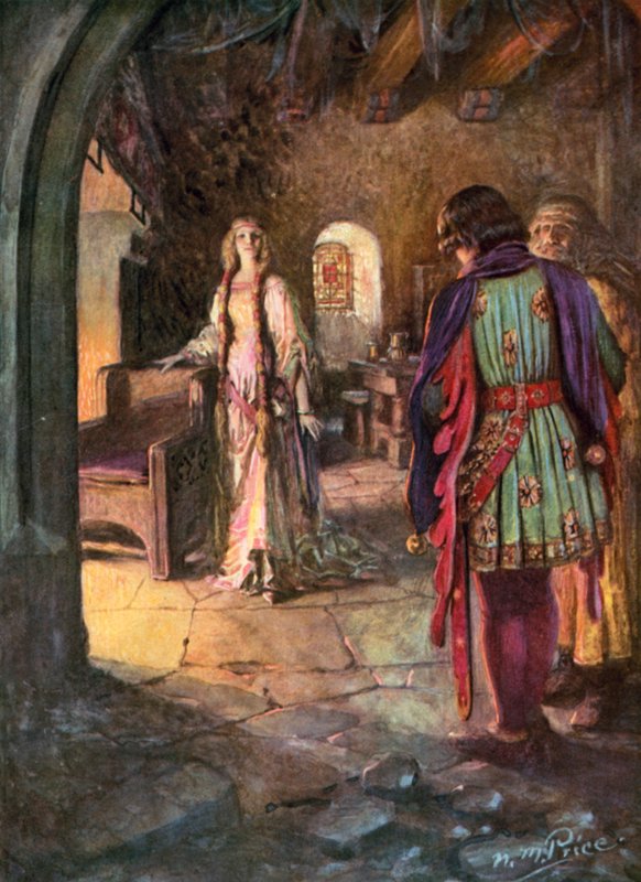 Tennyson, The Marriage of Geraint by Norman Mills (after) Price
