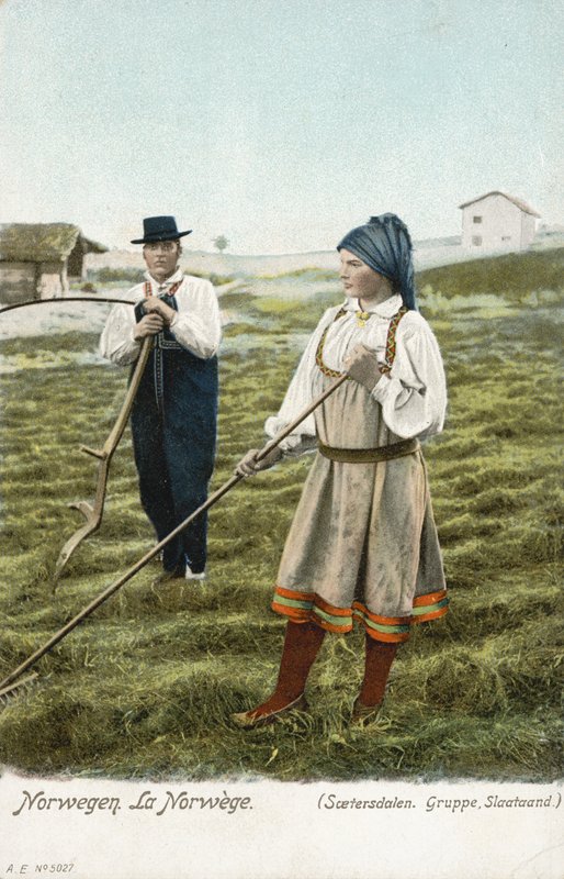Group of peasants, Setesdal, Norway by Norwegian Photographer