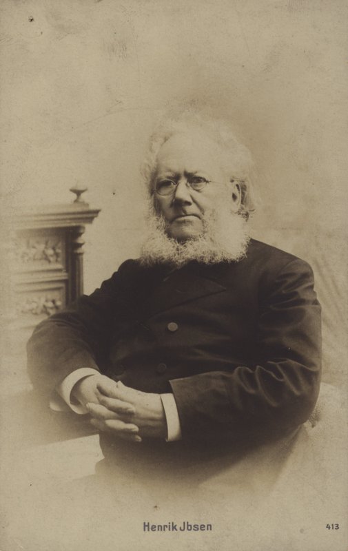 Henrik Ibsen (1828-1906), Norwegian playwright by Norwegian Photographer