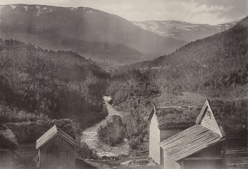 Looking East from Stalheim Hotel by Norwegian Photographer