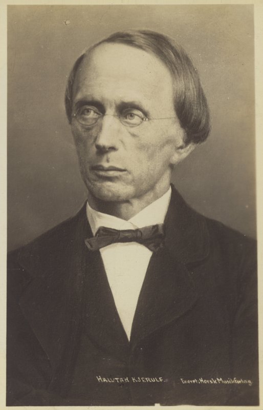 Portrait of Halfdan Kjerulf by Norwegian Photographer