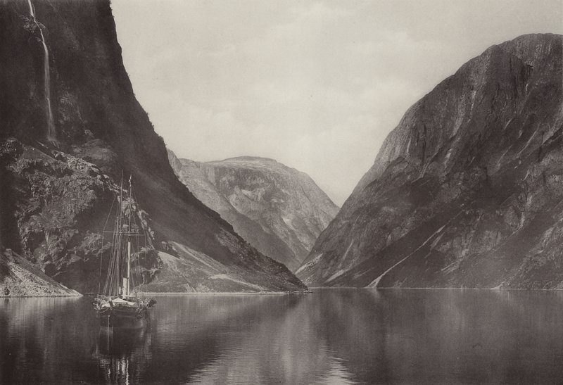 The Naerofjord from the Vikingvang Hotel by Norwegian Photographer