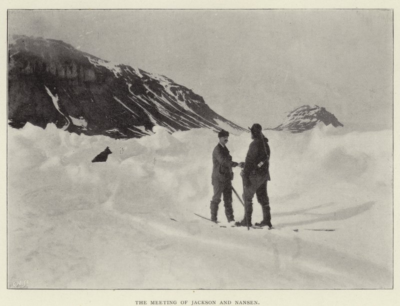 The meeting of Jackson and Nansen by Norwegian Photographer