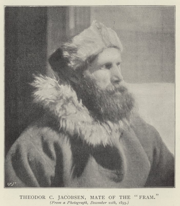 Theodor C Jacobsen, mate of the "Fram" by Norwegian Photographer