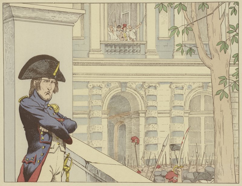 Napoleon sees King Louis XVI for the second time, 20 June 1792 by Onfray de Breville Job