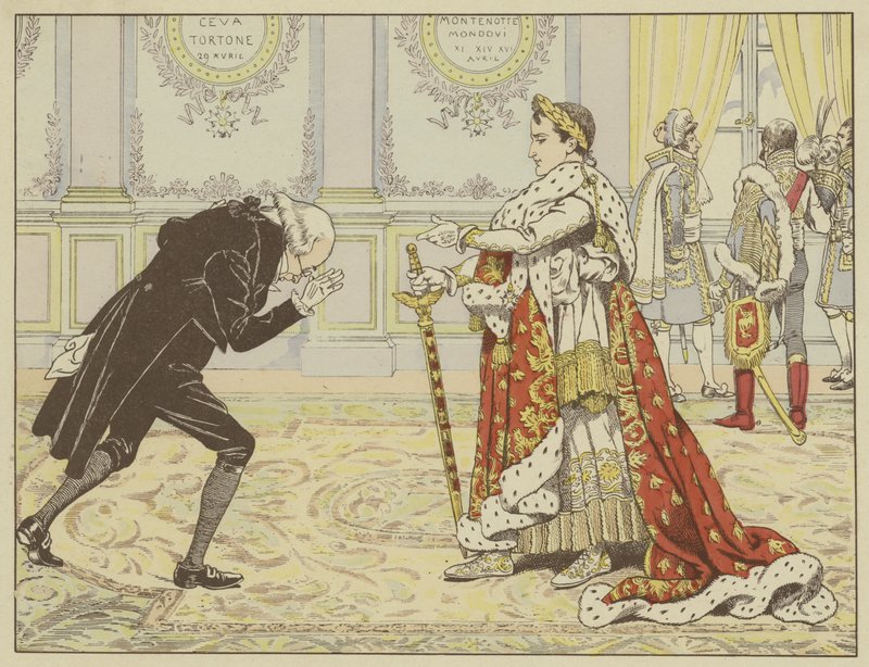 On the Morning of His Coronation, Perceiving the Notary of Josephine, Napoleon Said to Him, Laughing: Well, Maitre Ragideau, Here is the Cloak! And Here is the Sword! by Onfray de Breville Job