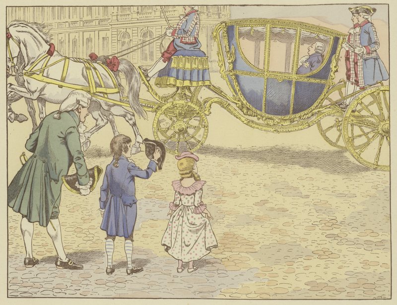 Taken to Versailles by his father in 1779, he saw a king for the first time, Louis XVI, who he would go on to succeed by Onfray de Breville Job