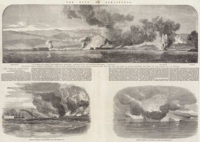 The Fall of Sebastopol by Oswald Walters Brierly
