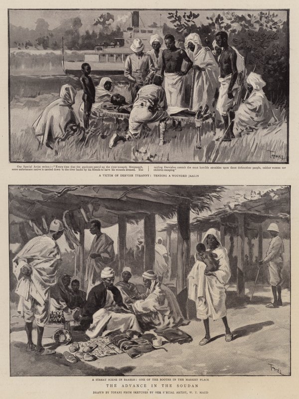 The Advance in the Sudan by Oswaldo Tofani
