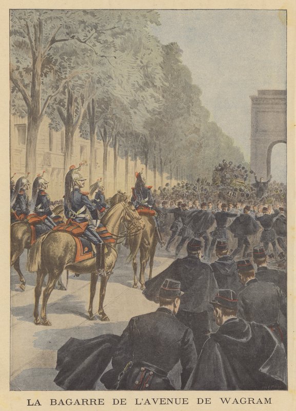 Fracas on the Avenue de Wagram, Paris by P.H.G.V. Michel