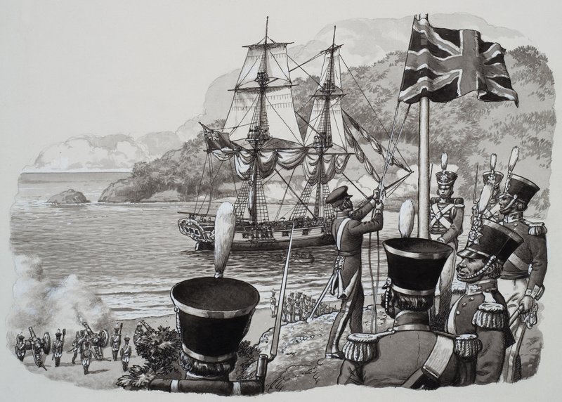 Arrival in Western Australia on 21st January 1827 by Pat (1907 95) Nicolle
