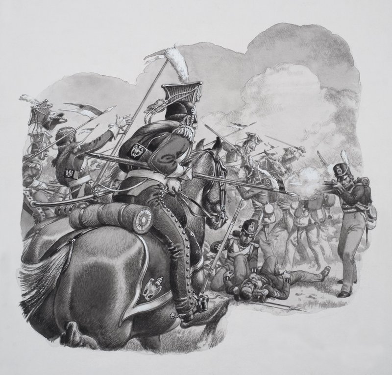 Light Cavalry by Pat (1907-95) Nicolle