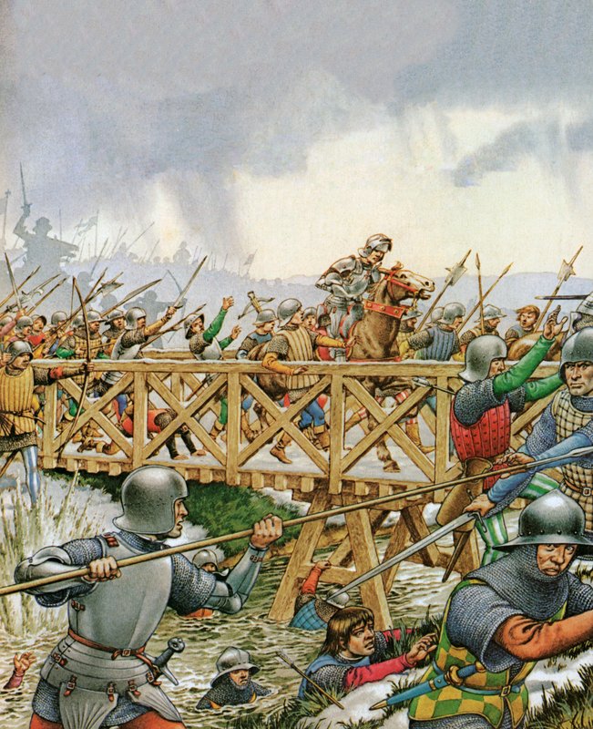 The Battle Of Towton by Pat (1907 95) Nicolle