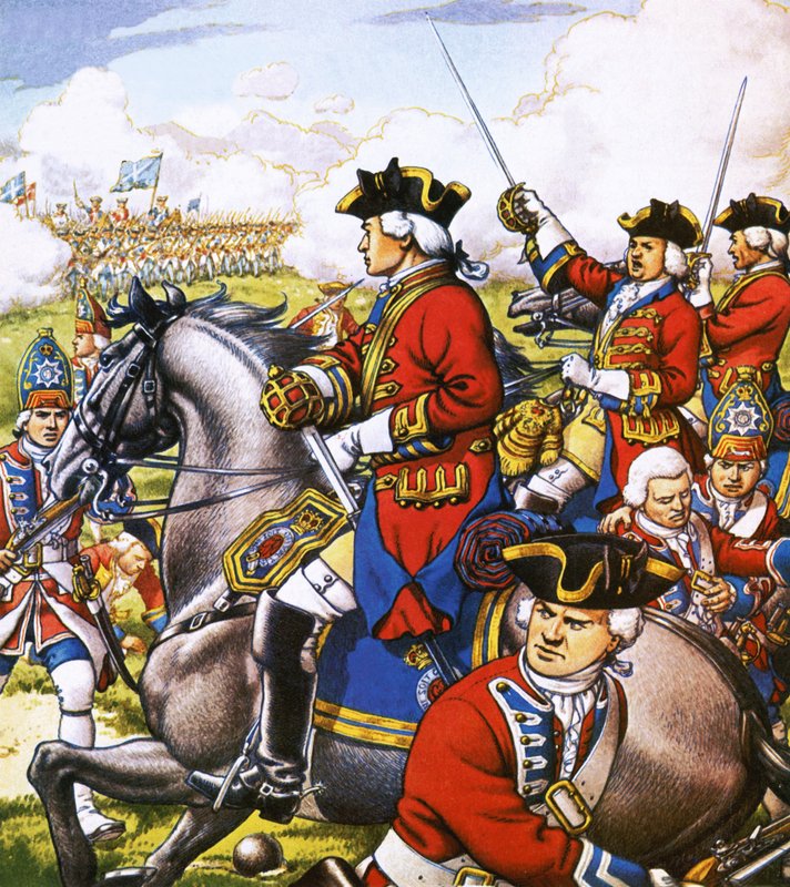 British Life Guards against the French by Pat (1907 95) Nicolle