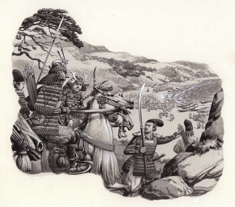 Mongols invade Japan by Pat (1907 95) Nicolle