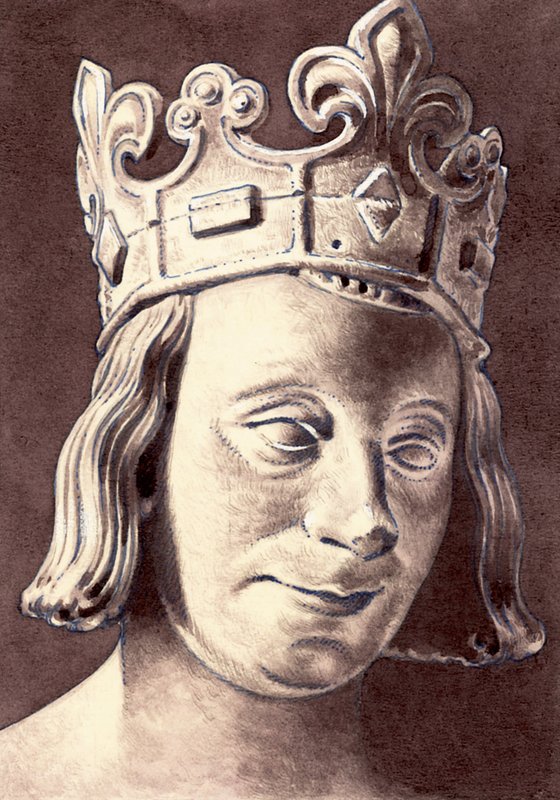 Portrait of Charles V of France by Pat (1907 95) Nicolle