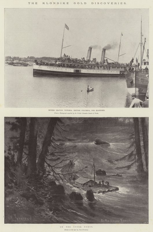 The Klondike Gold Discoveries by Paul Frenzeny