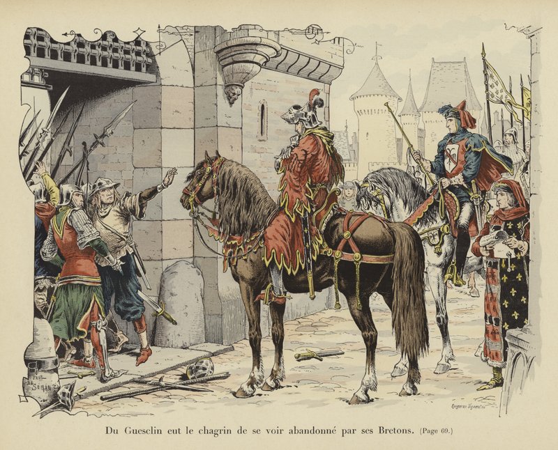 Bertrand du Guesclin Abandoned by His Bretons by Paul de Semant