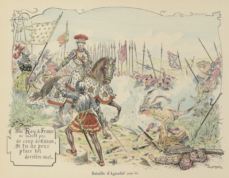 King Louis XII of France at the Battle of Agnadello, Italy, 1509 by Paul de Semant