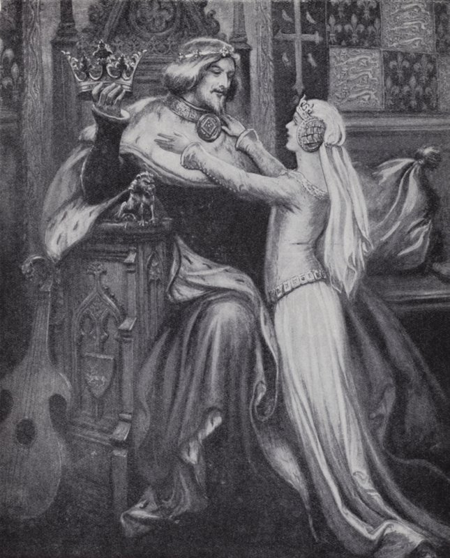 King Richard II with the young Isabella of Valois by Paul (after) Hardy
