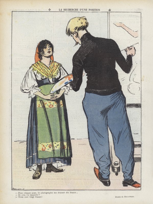 Illustration for Le Rire by Paul Balluriau