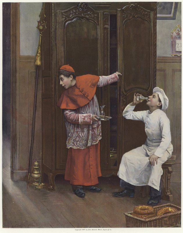 Two Young Boys Wearing Costumes by Paul Charles Chocarne Moreau