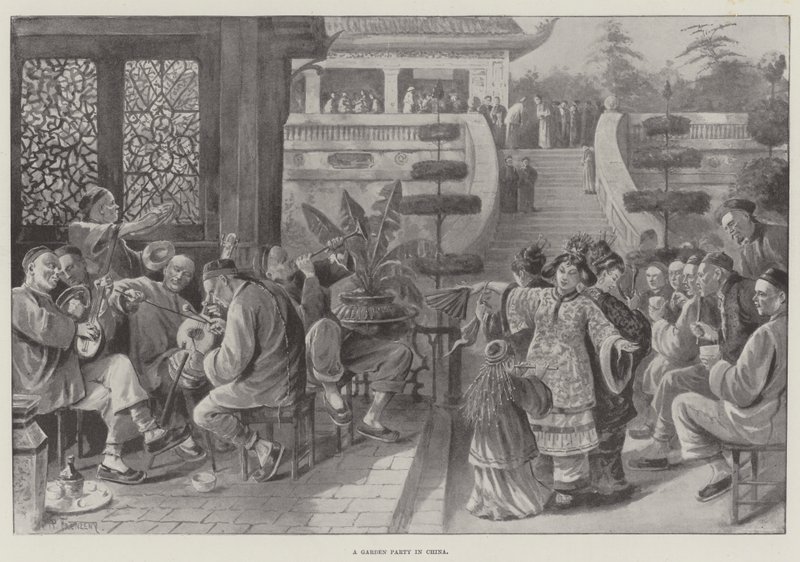 A Garden Party in China by Paul Frenzeny