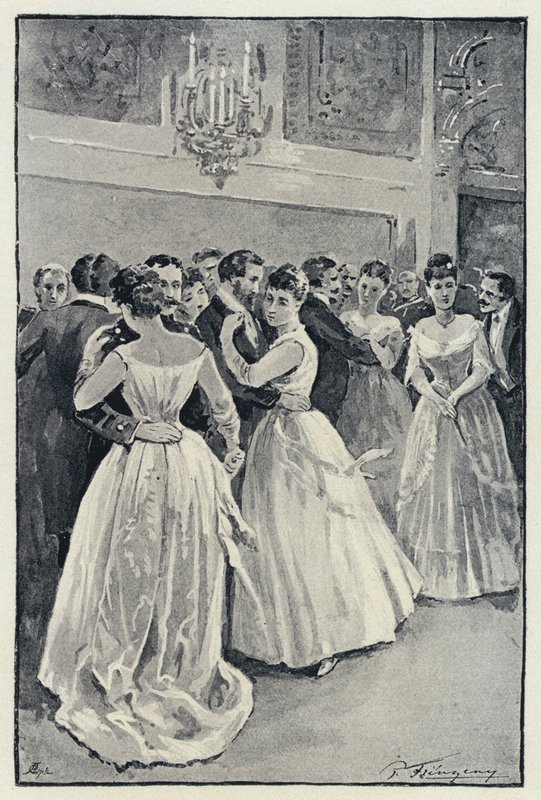 Illustration for Anna Karenina: Kitty at the Ball by Paul Frenzeny