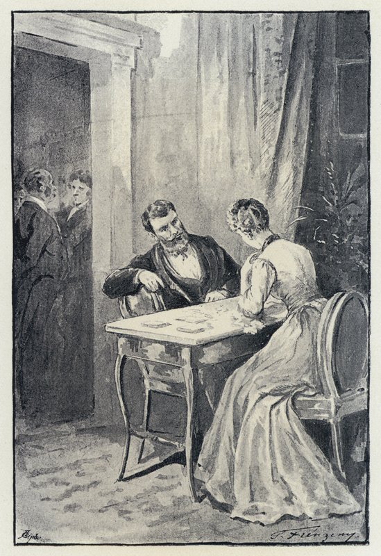 Illustration for Anna Karenina: Levin Proposes to Kitty by Paul Frenzeny