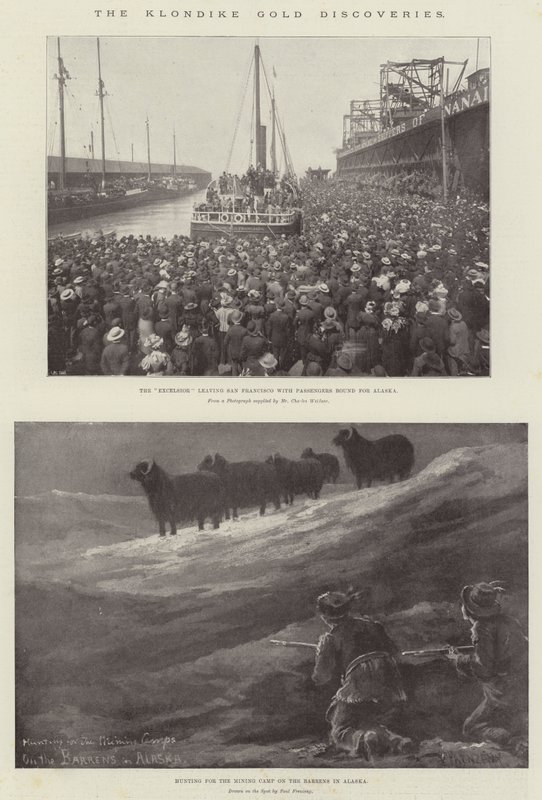 The Klondike Gold Discoveries by Paul Frenzeny
