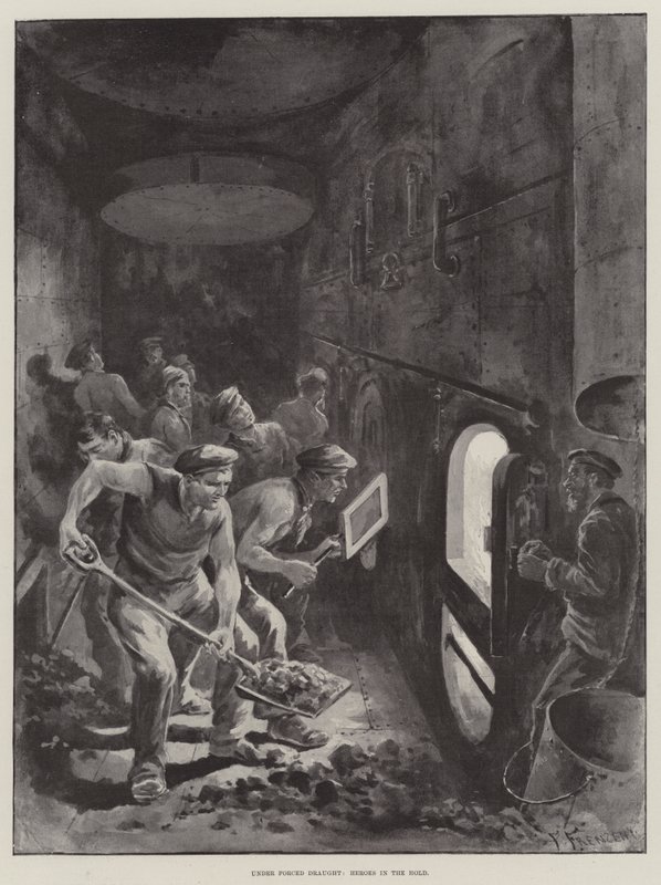 Under Forced Draught, Heroes in the Hold by Paul Frenzeny