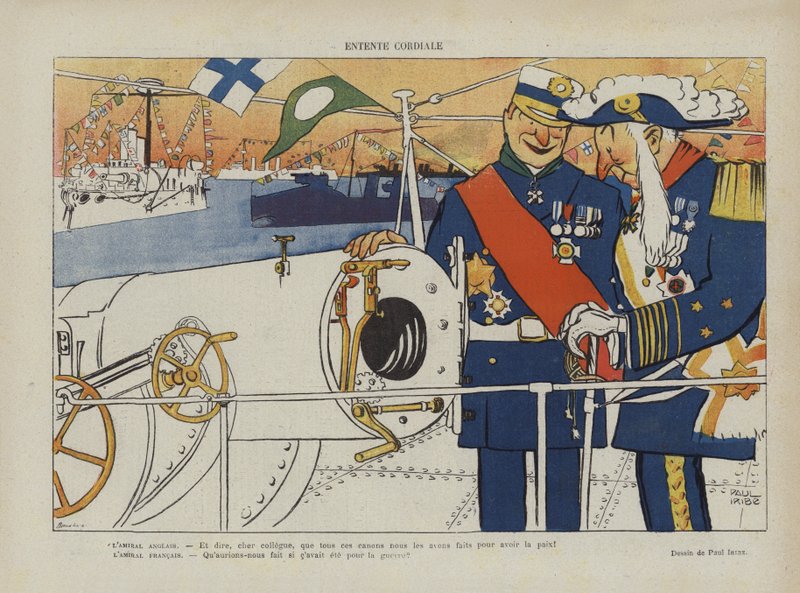 Entente Cordiale (Illustration for Le Rire) by Paul Iribe