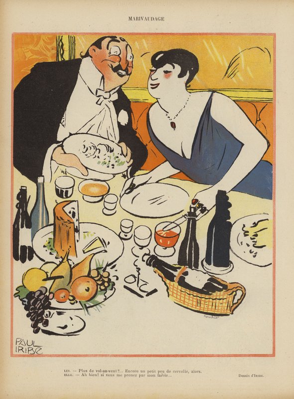 Illustration for Le Rire by Paul Iribe