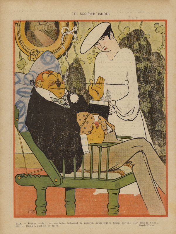 Illustration for Le Rire by Paul Iribe
