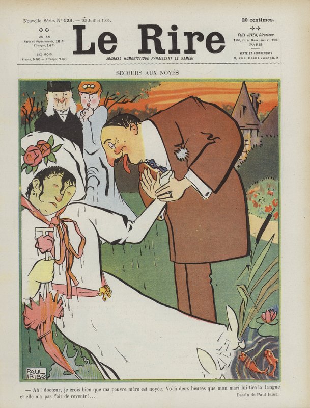 Illustration for Le Rire by Paul Iribe