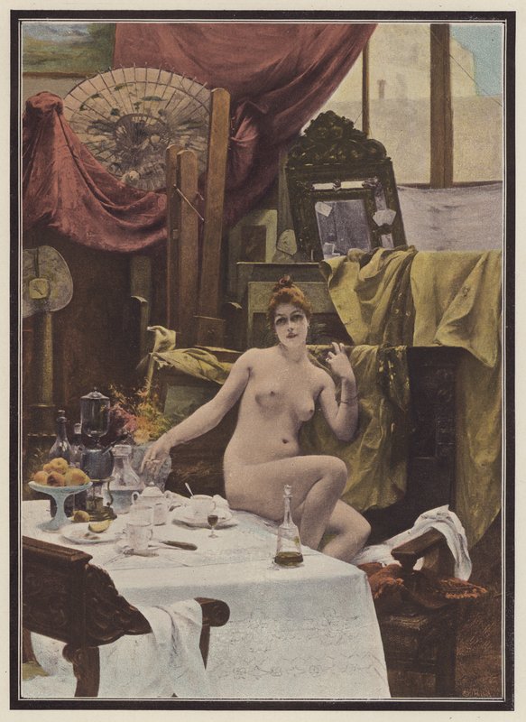 Woman in an artist