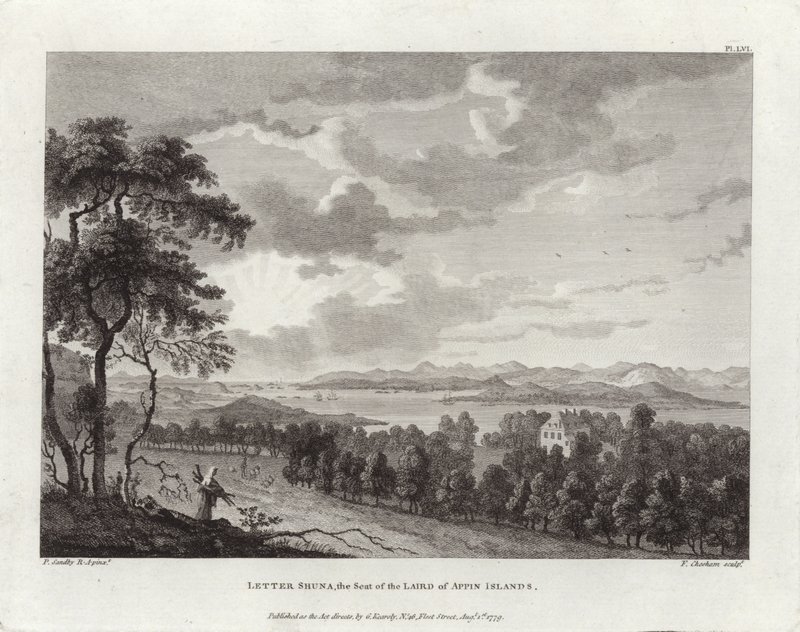 Letter Shuna, the Seat of the Laird of Appin Islands by Paul Sandby