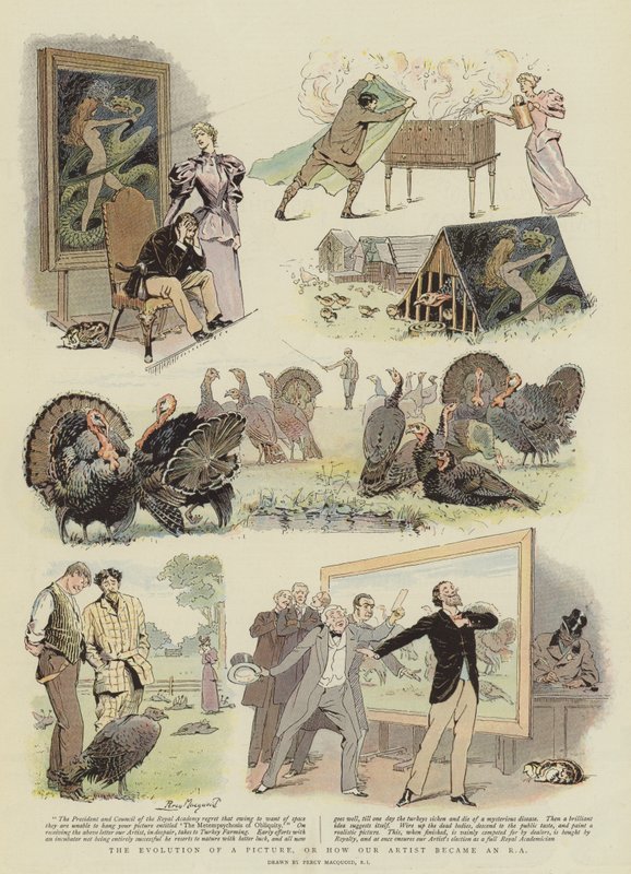The Evolution of a Picture, or How Our Artist Became an RA by Percy Macquoid