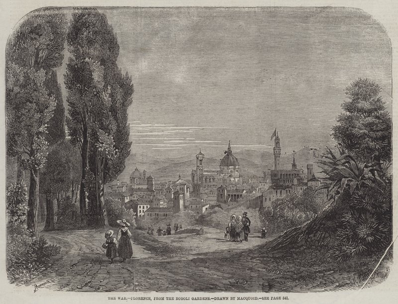 The War, Florence, from the Boboli Gardens by Percy Macquoid