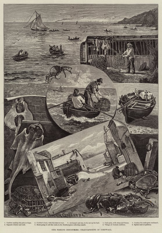 Our Fishing Industries, Crab-Catching in Cornwall by Percy Robert Craft