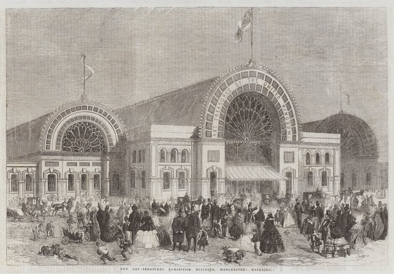 The Art-Treasures Exhibition Building, Manchester, Exterior by Percy William Justyne