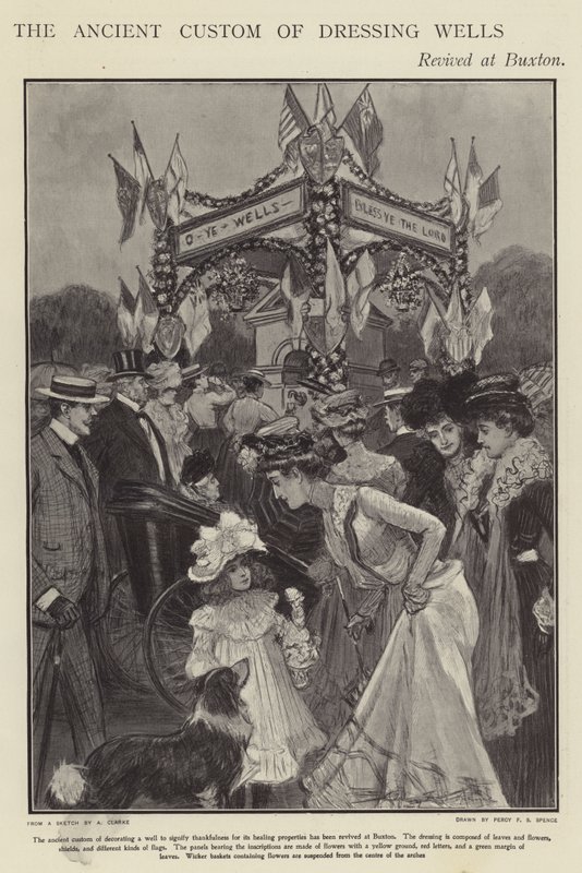 The Ancient Custom of Dressing Wells Revived at Buxton, Derbyshire by Percy F.S. (after) Spence