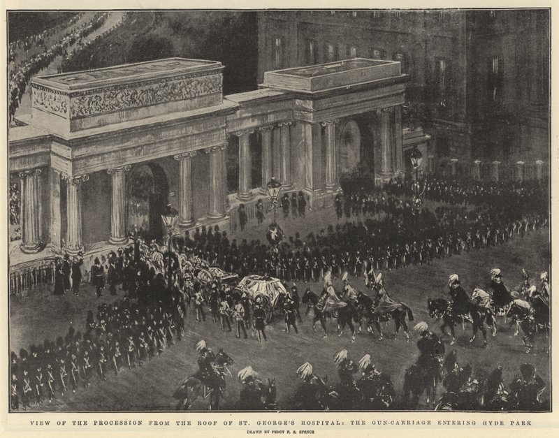 View of the Procession from the Roof of St George