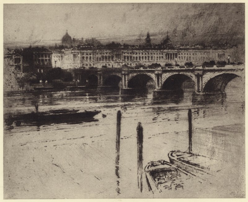 Waterloo Bridge by Percy Robertson